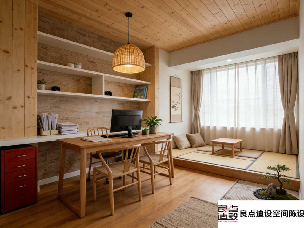 把办公室装成日式治愈系?打工人看完直接想住公司!